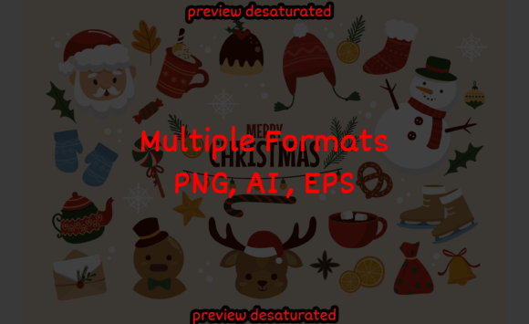 Christmas Background with Elements Flat: A Review for Modern Illustrations