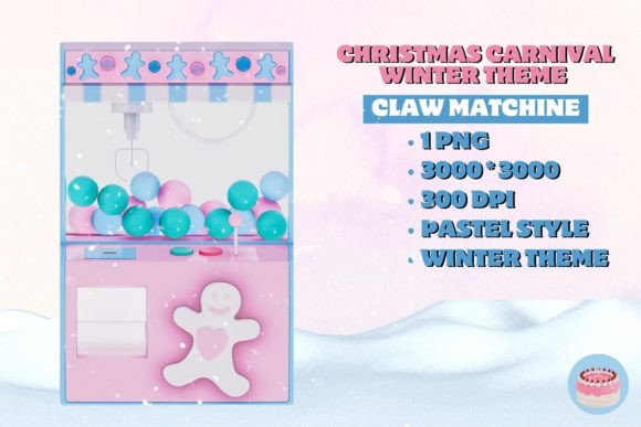 Christmas Carnival Winter - Claw Machine Illustrations Review