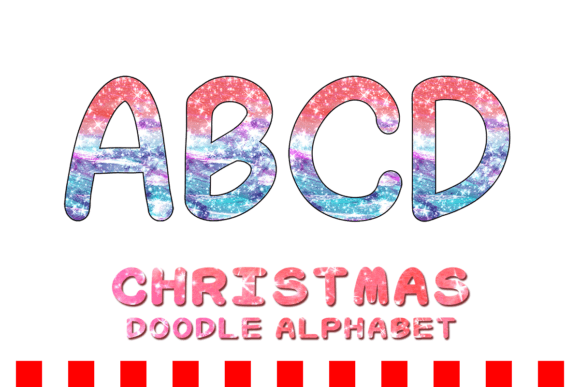 Christmas Doodle Alphabet Letter 129: Festive Illustrations for Local Brands