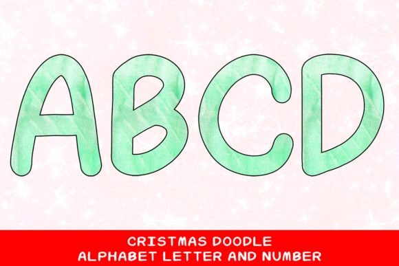 Christmas Doodle Alphabet Letter 27: Festive Illustrations for Local Brands