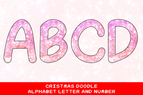 Christmas Doodle Alphabet Letter 28: Festive Illustrations for Crafters