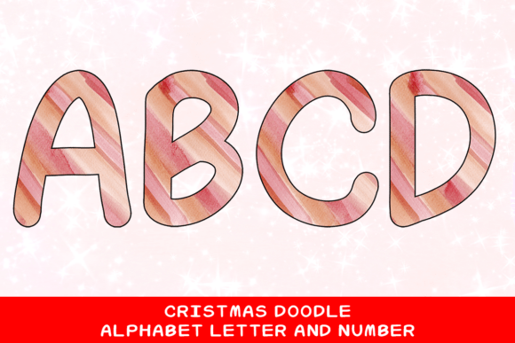 Christmas Doodle Alphabet Letter 49 for Illustrations