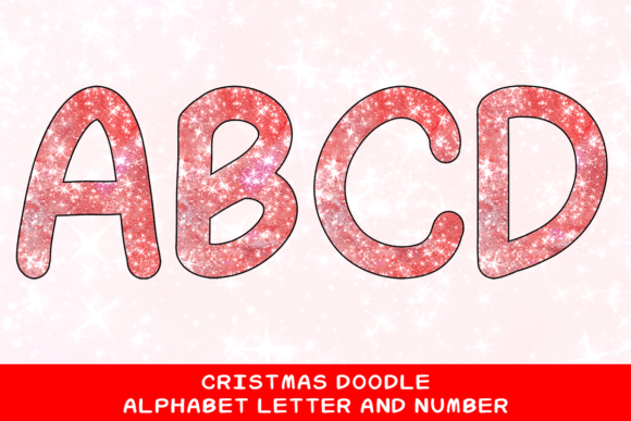 Christmas Doodle Alphabet Letter 89: Festive Illustrations for Local Brands
