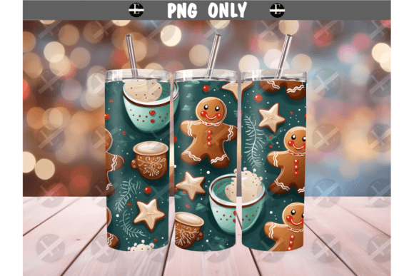 Christmas Tumbler Wraps Gingerbread Man: A Designer's Review of Festive Illustrations