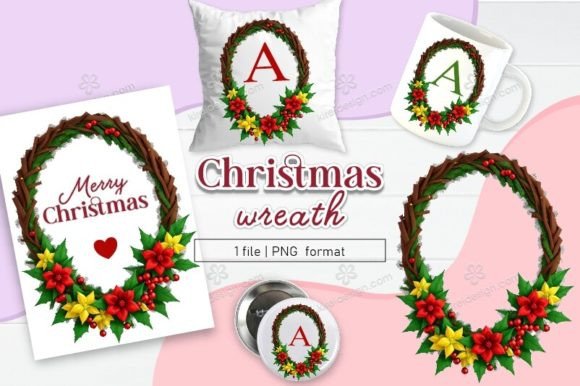 Christmas Wreath Clipart Sublimation 05: A Designer's Review