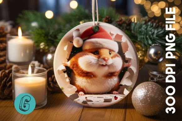 Guinea Pig Christmas Ornament Front 02 Review