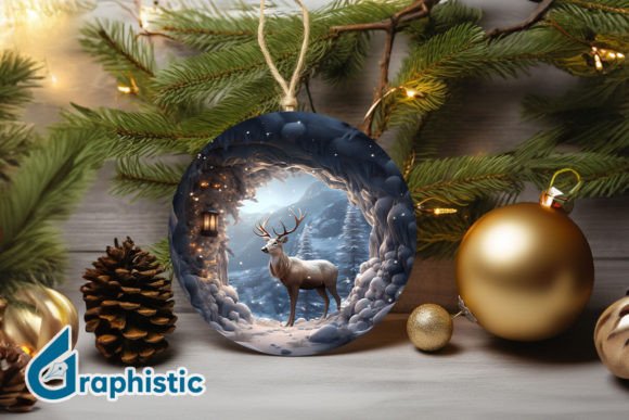 Reindeer Christmas Ornament PNG 04 Review for Real Embroidery
