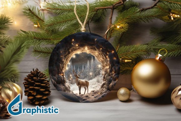 Reindeer Christmas Ornament PNG 10: A Review for Crafters and Illustrations