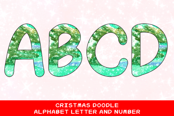 Reviewing Christmas Doodle Alphabet Letter 55 for Commercial Illustrations