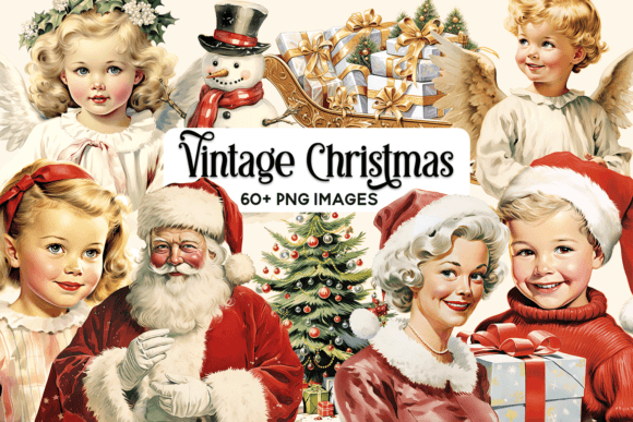 Vintage Christmas Clipart Bundle: A Designer's Review of Seasonal Illustrations